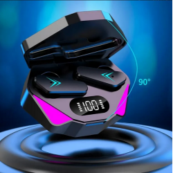 Бездротові Bluetooth-навушники Gaming Gamer Стереогарнітура TWS X15 із зарядним футляром для мікрофона
