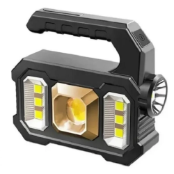 Ручний Акумуляторний Ліхтарик із сонячною панеллю TORCH KJ-208T